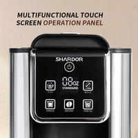 Machine à café à capsules SHARDOR Compact 3 en 1, pour une seule portion, compatible K-Cup, avec un grand réservoir d'eau de 50 oz