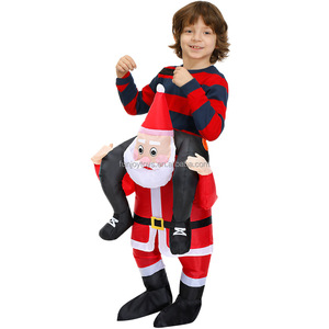 Funny Walking Adult Dinosaur <strong>Riding</strong> <strong>Inflatable</strong> <strong>Costume</strong> with Custom Pattern for Christmas Parties - Product Image 5