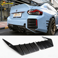 Accessoires de tuning Sport MP Look en carbone préimprégné pour protections latérales arrière, canards et séparateurs de pare-chocs, compatibles avec BMW G87 M2