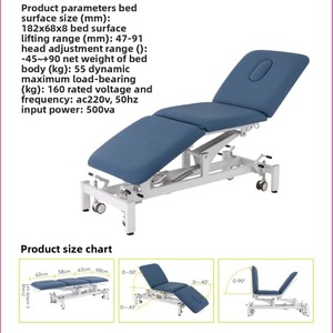 Lettino Elettrico <span class=keywords><strong>per</strong></span> Chiropratica e Massaggi, <span class=keywords><strong>Letto</strong></span> Ortopedico Regolabile <span class=keywords><strong>per</strong></span> Trattamenti alla Colonna Vertebrale, <span class=keywords><strong>per</strong></span> Casa e Clinica - Product Image 3