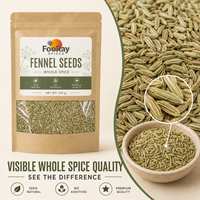Graines de fenouil à faible MOQ, 100g, épice entière naturelle sans additifs, pour la vente en gros, marque privée et échantillons standard gratuits