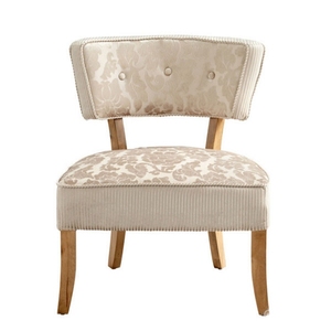 <span class=keywords><strong>Fauteuil</strong></span> de salle à manger en bois d'intérieur de meubles de restaurant de sièges de café avec la DC-576 tapissée par tissu de lin gris - Product Image 4