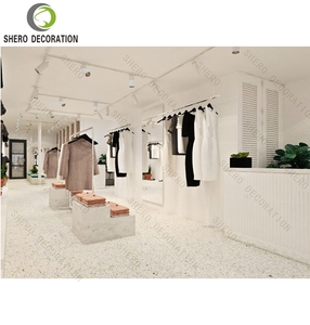 Diseño interior de tienda de ropa de moda, expositor de ropa personalizado, mostrador para tienda de ropa, mobiliario para tienda de ropa - Product Image 1