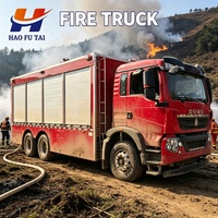 Camion de pompiers HOWO TX 6X4 d'occasion, 10 pneus, outils de sauvetage complets pour la lutte contre les incendies et le travail quotidien