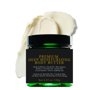 24h cường độ cao dưỡng ẩm mật ong ca cao Shea Body Butter Moisturizer với nghệ dừa hạnh nhân, làm mềm mịn da khô Kem cơ thể - Product Image 1