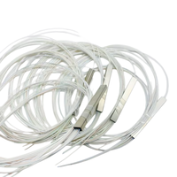 Splitter Fiber Optik PLC 1x2/1x4/1x8/1x16, Fiber Telanjang 0.9mm Tanpa Konektor, Splitter PLC Ultra-Kompak Tanpa Konektor