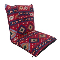 Chaise de sol arabe en tissu saoudien/sadu avec support arrière pliable Chaise de sol arabe pliante pour la méditation
