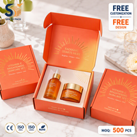 Boîte cosmétique personnalisée en carton ondulé, boîte d'expédition, emballage couleur, fournisseur OEM ODM, échantillon gratuit