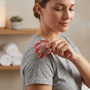 Bâton de massage d'acupression portatif, outil de massage polyvalent pour le <span class=keywords><strong>visage</strong></span>, le cou, les épaules, le dos, l'abdomen, les jambes, relaxation <span class=keywords><strong>du</strong></span> corps entier - Product Image 1
