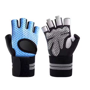 Guantes de fitness de medio dedo personalizados para hombres y mujeres para entrenamiento de gimnasia y ejercicio de levantamiento de pesas equipo de ciclismo - Product Image 1