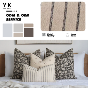 Özel kanepe dekor atmak minder örtüsü, 2024 yeni varış jakarlı çizgili tasarımcı minder örtüsü/ - Product Image 1