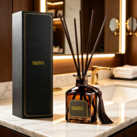 Conteneurs de diffuseur vides de luxe en gros, bouteilles de diffuseur en verre pour hôtels et emballages cadeaux