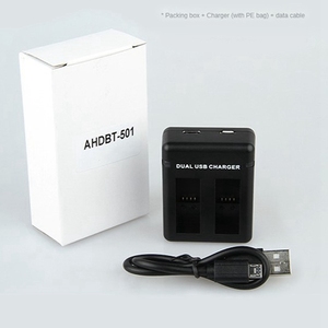 Kampho ช่องเสียบแบตเตอรี่ AHDBT-501คู่สำหรับ <span class=keywords><strong>GoPro</strong></span> HERO 5 6 7 <span class=keywords><strong>8</strong></span> HERO5กล้องสีดำ - Product Image 6
