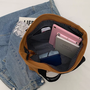 Sacs fourre-tout en toile personnalisés de <span class=keywords><strong>haute</strong></span> qualité, matériaux en toile, sacs de luxe pour femmes/étudiants/collégiens - Product Image 6