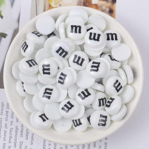 20Pcs Kawaii M Haricots Résine Bonbons Perles Nail Art Charms Décoration Artisanat Flatback DIY Embellissements pour coque de téléphone Chaussures Déco - Product Image 5