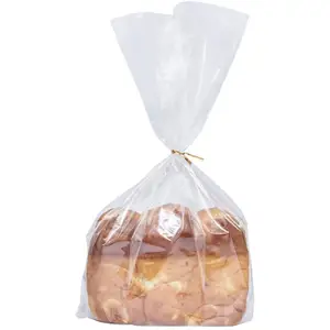 13x30 fransız ekmek CPP selofan çanta şeffaf viyolonsel ekmek torbaları torba bağı şeffaf ekmek için selofan çanta baget
