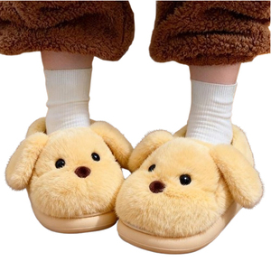 Chaussons d'intérieur en peluche <span class=keywords><strong>pour</strong></span> enfants, mignons, en forme d'animal, en fourrure, chauds, antidérapants, en EVA - Product Image 1
