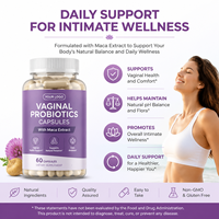 Capsules de Probiotiques pour Femmes, Vente Chaude Directe Usine, Marque Blanche, Échantillon Disponible pour la Santé Vaginale