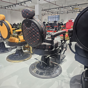 Chaise de coiffure multifonctionnelle moderne, noire, robuste, inclinable, électrique, avec massage, pour salon de coiffure - Product Image 3