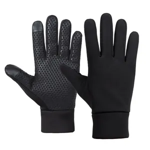 Benutzer definierte Logo Sport Morgen laufen warme Touchscreen wind dichte Handschuhe