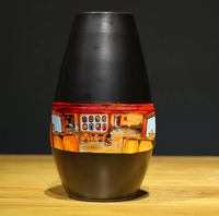 Vase de style éthiopien napperon décoratif en tissu ceinture de chaise cravates chemin de table pour la décoration de mariage et d'événements