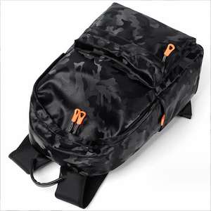 Sac à dos fonctionnel en cuir PU à imprimé camouflage, sac à dos de jour en cuir de qualité supérieure, grand sac à dos à fermeture éclair - Product Image 2