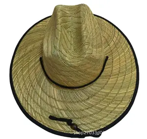 ND043 Mat Grass Hats Bodies Handmade Rush Straw Hat Body Wide Brim Outdoor Beach Lacustris Hats