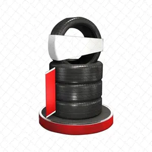 Benutzer definierte 5 Schichten Autoteil Reifen halter Reifen Shop Moto Rad Display Bodenst änder Auto Rad Reifen Display Rad Felge Display Rack