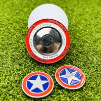 En stock – Accessoire de golf VASTUP VS008 Captain America Shield Mark avec fonction de niveau, lecteur de pente vert et motif étoile
