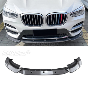 3Pcs Front Bumper Separator Bumper Lip Body Kit Spoiler <b>Splitter</b> ABS Gloss Black for BMW X3 G01 Pre-Lci 2018-2021 Car Styling - Product Image 1