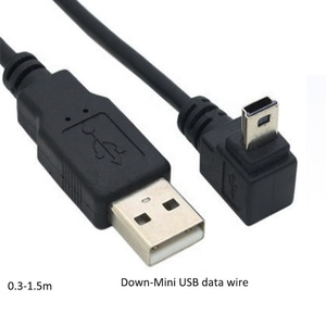 Mini coude 90 degrés Mini câble USB 5 broches USB à angle droit A <span class=keywords><strong>Macho</strong></span> Man à angle droit Mini câble de charge USB - Product Image 5