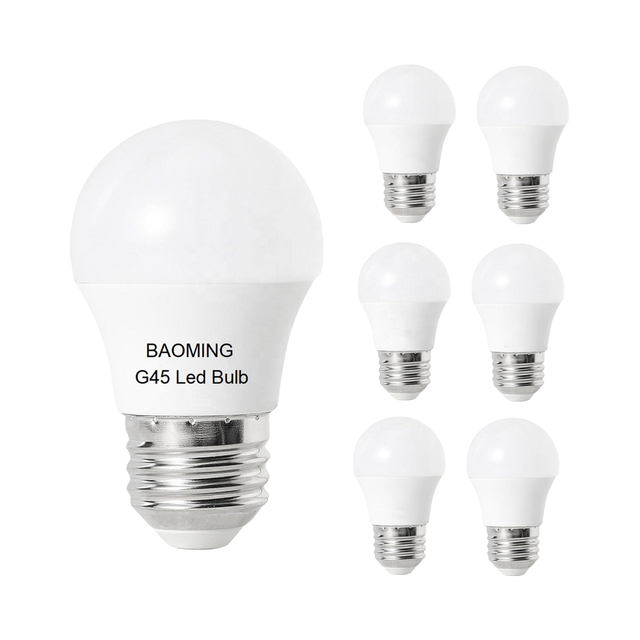 Factory Price Mini LED Edison Light Bulb 3W 5W G45 120V 220V Warm White LED Ceiling Fan Light for E26/E27/B22