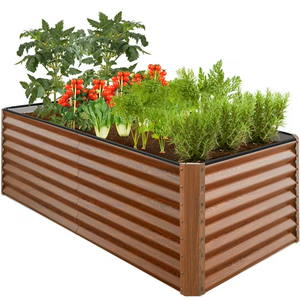 Grande jardinière <span class=keywords><strong>en</strong></span> aluminium PRIME avec pot de jardinière <span class=keywords><strong>en</strong></span> treillis à écran métallique pouvant être utilisée comme boîte de jardinière <span class=keywords><strong>en</strong></span> métal comme mur de clôture de jardin - Product Image 5