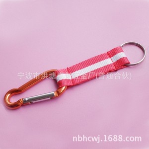 D Type Webbing Carabiner Metal Outdoor Backpack Keychain <b>Hook</b> Water Bottle <b>Clip</b> - Product Image 4