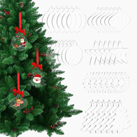 Ornement de Noël personnalisé, étoile d'arbre, flocons de neige, feuilles de pin, pendentif de Noël pour Noël, Nouvel An, ornements en acrylique à motifs