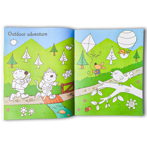 Livre d'apprentissage précoce pour enfants personnalisé couleur enfants couverture souple livre imprimé Animal autocollant livre pour enfants autocollant impression - Product Image 6