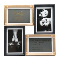 Cadre photo mural pour chambre à coucher, cadre photo rectangulaire en MDF avec collage