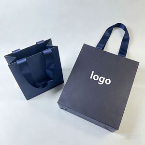 Eco-friendly Recycled Brown Handle Kraft <b>Paper</b> Bags Luxury Custom Food Takeaway & Gift Craft Packaging With Custom logo - Product Image 1