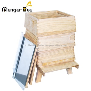 Nouvelle ruche à abeilles personnalisable en bois de sapin, design peint, modèle britannique national, 3 couches profondes, à vendre - Product Image 2