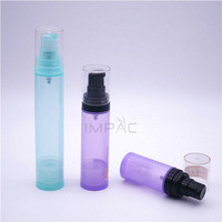 Flacons cosmétiques portables et fins pour crèmes de soin, contenants de 15 ml, 30 ml, 50 ml avec pompe à vide intégrée.