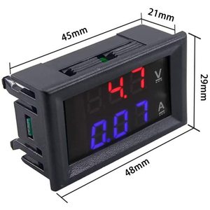 Voltímetro y Amperímetro Digital DC 0-100V 10A con Pantalla Dual - Product Image 4