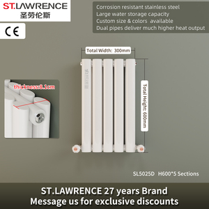 SL5025D Radiador de Columna Vertical Decorativo de Acero, Ahorro de Energía, Montado en la Pared, Diseño Europeo Moderno, HVAC - Product Image 3