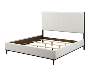 Modern Light Gray Fabric Adjustable Convertible Queen <b>Bed</b> - Product Image 5