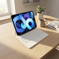 Nouvel étui clavier intelligent sans fil USB Type-C avec pavé tactile ultra-fin rétroéclairé RGB pour iPad Air 10.9 et Pro 11