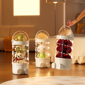 Hộp đựng đồ chơi trẻ em bằng nhựa trong suốt, hình hoạt hình, dùng để đựng đồ chơi, thú nhồi bông - Product Image 3