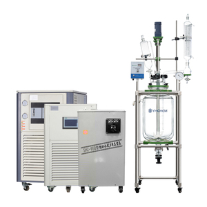 Laboratorio chimico 50 ~ 100L reattore chimico con rivestimento Dubbel reattore in vetro 100 litri rivestito reattore in vetro - Product Image 1