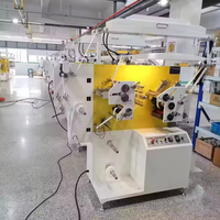 Machine d'impression automatique de ruban en nylon pour étiquettes de vêtements, machine d'impression flexographique pour étiquettes d'entretien des t-shirts, textiles