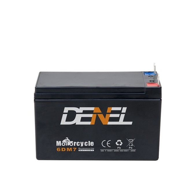 6DM7 12V8Ah Batteries Factories in China Auto General Machinery Acid Maintenance Battery Moto Part Moto Pcs Dtaches De Moto