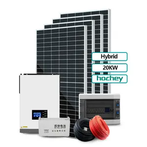 Precio competitivo Sistema de energía solar híbrido 10KW 12KW 15KW 20KW 25KW 50 kw Sistema solar 100 kW Kit de sistema solar