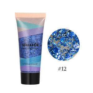 Coloré liquide paillettes Gel fard à paupières visage cheveux paillettes Performance Club scène maquillage paillettes - Product Image 6